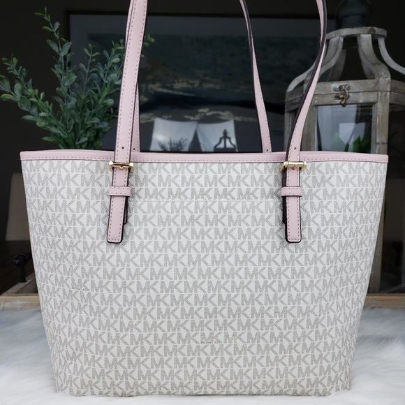 🌺NWT Michael Kors MD Carryall Tote Vanilla pink - Picture 5 of 8